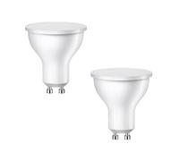 ledscom.de 2 ampoules LED GU10, PAR16, blanc chaud (2800 K), 0,5 W, 49 lm, 100°, mat