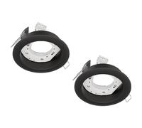 ledscom.de 2 luminaires encastrés au plafond ZOBE II, noir mat, ronds, Ø 107 mm, 1 ampoule GX53 max. 25 W