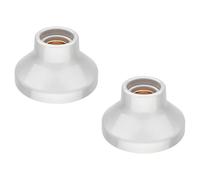 ledscom.de 2 plafonniers/douilles ELEKTRA, porcelaine, blanc brillant, 1 x E27 max. 300 W