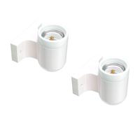 ledscom.de 2x Applique FEL, porcelaine, blanc brillant, carrée, 1x E27 max. 300W