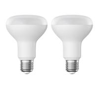 ledscom.de 2x E27 Ampoule LED, R80, blanc chaud (2700 K), 10 W, 935lm, mate
