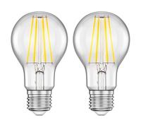 ledscom.de 2x E27 ampoules LED, A60, blanc chaud (2700 K), 7,1 W, 963lm, variateur à 3 positions