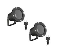 ledscom.de 2x projecteurs de jardin DUK pour l'extérieur, IP65, fiche, noir, 1x GU10 max. 15W