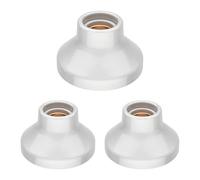ledscom.de 3 plafonniers/douilles ELEKTRA, porcelaine, blanc brillant, 1x E27 max. 300 W