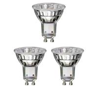 ledscom.de 3x GU10 Ampoule LED, PAR16, blanc (4000 K), 2,1 W, 206lm, 118°, miroir réflecteur (argent)