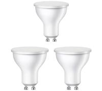 ledscom.de 3x GU10 ampoules LED, PAR16, blanc chaud (2700 K), 7 W, 630lm, 103°, mate