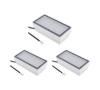 ledscom.de 3x LED encastrés de sol pavé CUS pour l'extérieur, IP67, carré, 20 x 10cm, 2,8 W, 251lm, blanc chaud