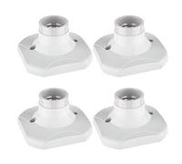 ledscom.de 4 plafonniers/douilles ELEKTRA, blancs, 1x E27 max. 60 W