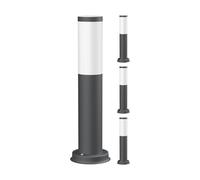 ledscom.de 4x Borne d'éclairage PORU pour l'extérieur, IP44, 39cm, anthracite, incl. Smart Home RGBW E27 lampe LED, 892lm