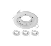 ledscom.de 4x plafonnier encastré ZOBE, blanc mat, rond, 107mm Ø, 1x GX53 max. 25W