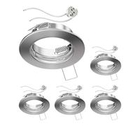 ledscom.de 5x cadre d'encastrement pour plafond FERE cadre d'encastrement chromé mat (LED/halogène/MR16/50mm) in ouille GU5.3