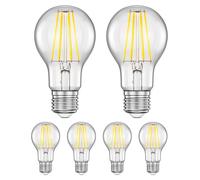 ledscom.de : 6 ampoules LED E27, modèle A60, lumière blanc chaud (2700 K), 7,1 W, 963 lumens, variateur à 3 niveaux