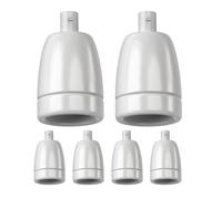 ledscom.de 6x E27 douille, porcelaine, blanc, 230V AC, max. 300W