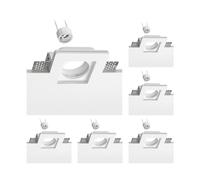 ledscom.de 6x plafonnier encastré GIEDI II, plâtre, blanc mat, 10 x 10cm, 1x GU10 max. 15W