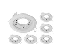 ledscom.de 6x plafonnier encastré ZOBE, blanc mat, rond, 107mm Ø, 1x GX53 max. 25W
