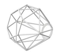ledscom.de Abat-jour cage, blanc, 160mm Ø