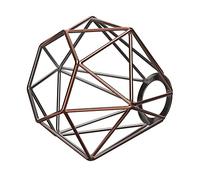 ledscom.de Abat-jour en cage, bronze, E27 / E14, 160mm Ø