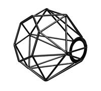 ledscom.de Abat-jour en cage, noir, E27 / E14, 160mm Ø