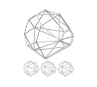 ledscom.de Abat-jour en forme de cage, 4 pièces, blanc, 160 mm de diamètre