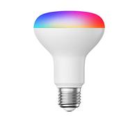 ledscom.de Ampoule LED E27 RGB, R80, blanc chaud - blanc froid (2700-6300 K), 9,9 W, 950lm, Smart Home, WLAN, Alexa, mate