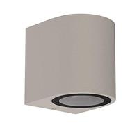 ledscom.de Applique murale ALSE pour l'extérieur, IP54, downlight, gris mat, rond, 1x GU10 max. 35W