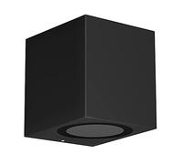 ledscom.de Applique murale ALSE pour l'extérieur, IP54, downlight, noir mat, carré, 1x GU10 max. 35W