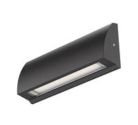 ledscom.de Applique murale LED/éclairage d'escalier SEGIN pour l'extérieur, IP54, plat, downlight, noir mat, carré, 6,2 W, 566lm, blanc chaud