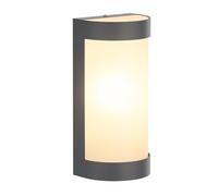 ledscom.de Applique murale WARU pour l'extérieur, IP44, acier inoxydable, anthracite mat, carrée, 1x E27 max. 40W