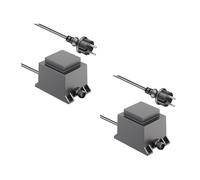 ledscom.de Bloc d'alimentation/transformateur LED 2 x 40 W pour système enfichable NEMO, 12 V CA, noir, IP68