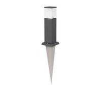 ledscom.de Borne d'éclairage POLLY avec piquet de terre pour l'extérieur, 35cm, anthracite, ampoule G9 incluse, 596lm, blanc