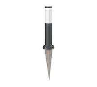 ledscom.de Borne d'éclairage PORU avec piquet de terre pour l'extérieur, IP44, 39cm, anthracite, ampoule E27 471lm incluse, blanc extra-chaud