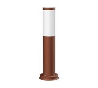 ledscom.de Borne d'éclairage PORU pour l'extérieur, IP44, 39 cm, brun, 1x E27 max. 40W