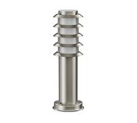 ledscom.de Borne d'éclairage PORU pour l'extérieur, IP44, grille, 39cm, inox, incl. Smart Home lampe LED RGBW E27, 892lm