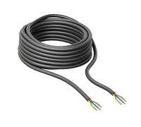 ledscom.de Câble extérieur, 25 m, noir, 3 x 0,75 mm², H05RN-F