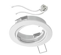 ledscom.de Cadre de montage au plafond FERE Cadre de montage blanc mat pivotant (LED/Halogène/MR16/50mm) incl. prise GU5.3