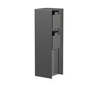 ledscom.de Garten Colonne de Prises de Courant POMI pour l'extérieur, IP44, 2X, Acier Inoxydable, Anthracite, carré, 23 cm