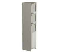 ledscom.de Garten Colonne de Prises POMI pour l'extérieur, IP44, 3X, Acier Inoxydable, INOX, carré, 33 cm