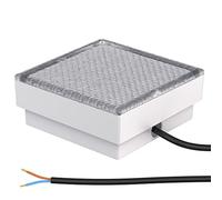 ledscom.de Lampadaire encastré à LED CUS pour l'extérieur, IP67, angulaire, 15 x 15cm, blanc chaud