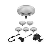 ledscom.de Lampadaire LED Bunda, 2 lampes, pour l'extérieur, passable, blanc froid, jeu de 6 pièces
