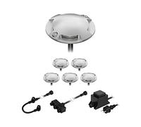 ledscom.de Lampadaire LED Bunda, 4 lampes, pour l'extérieur, passable, blanc chaud, lot de 6