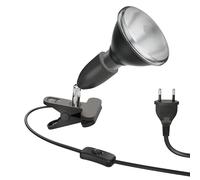 ledscom.de Lampe à pince E27 LIK, noire incl. lampe à réflecteur PAR38 LED noire 1279lm blanc chaud