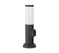 ledscom.de Lampe de chemin/Borne d'éclairage PORU pour l'extérieur, IP44, 39 cm, noir, 1x E27 max. 40W