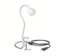 ledscom.de Lampe de serrage GU10 KLUK avec col de cygne, blanc in U10, variateur à 3 niveaux, blanc chaud, W,