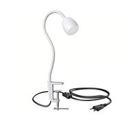 ledscom.de Lampe de serrage GU10 KLUK avec col de cygne, blanc in U10, blanc, 4,888W, 450lm