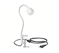 ledscom.de Lampe de serrage GU10 KLUK avec col de cygne, blanc incl. GU10, blanc chaud, 6,826W 630lm
