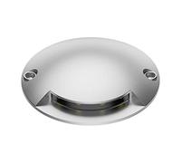 ledscom.de Lampe de sol LED, marquage de chemin BUNDA pour l'extérieur, IP67, aluminium, rond, 70mm Ø, blanc chaud