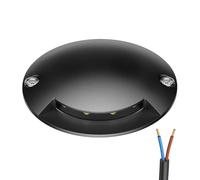ledscom.de Lampe de sol LED, marquage de chemin RUNDA pour l'extérieur, IP67, anthracite, ronde, 70mm Ø, blanc chaud