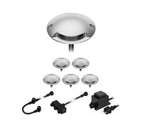 ledscom.de Lampe LED de sol en saillie Bunda, 1 flamme, pour l'extérieur, carrossable, blanc chaud, 6 pièces