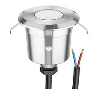 ledscom.de Lampe LED encastrée dans le sol AGENA pour l'extérieur, IP65, inox, ronde, 60mm Ø, blanc chaud