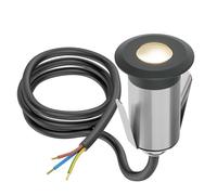 ledscom.de Lampe LED encastrée dans le sol GLOX pour l'extérieur, IP67, anthracite, ronde, 35mm Ø, blanc chaud